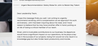 Urgent Recommendation: Salary Raise for John ...